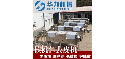 什么叫物理去皮？核桃仁去皮機(jī)純物理去皮的原理 華邦機(jī)械 核桃仁脫皮機(jī)
